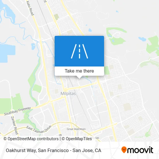 Oakhurst Way map