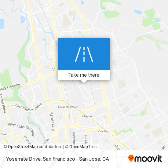 Mapa de Yosemite Drive