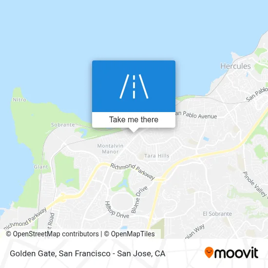 Golden Gate map