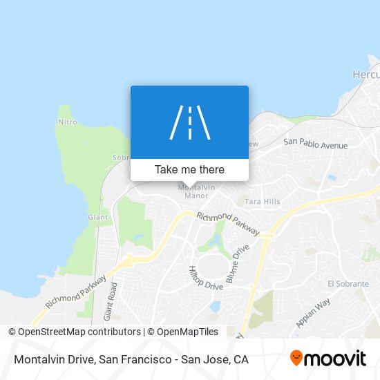 Montalvin Drive map