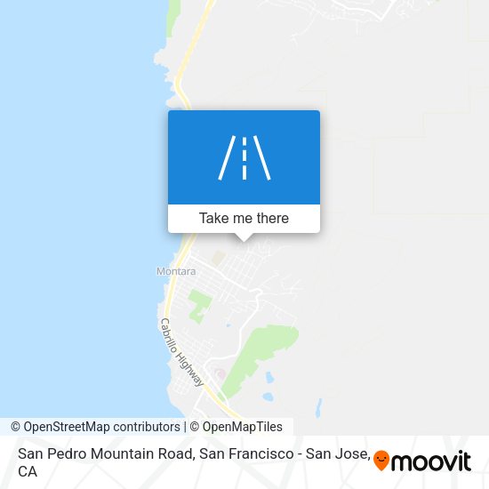 San Pedro Mountain Road map