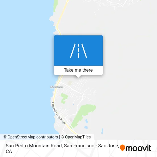 San Pedro Mountain Road map