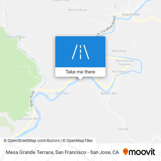 Mapa de Mesa Grande Terrace