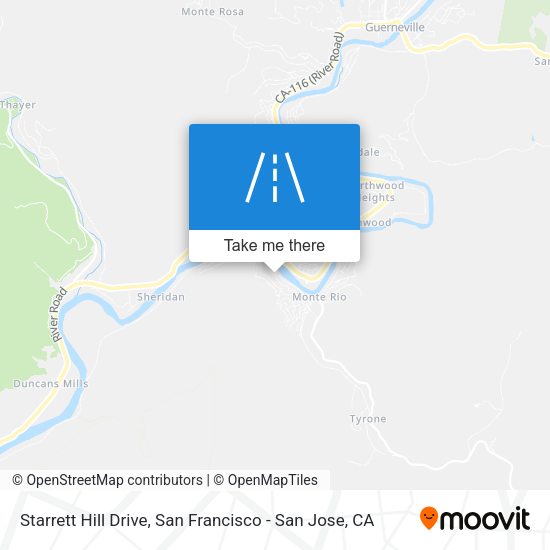 Mapa de Starrett Hill Drive