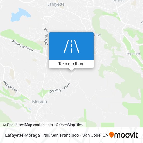 Mapa de Lafayette-Moraga Trail