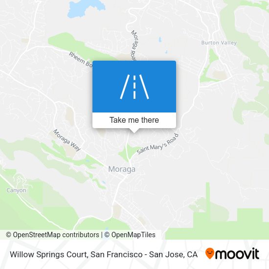 Mapa de Willow Springs Court