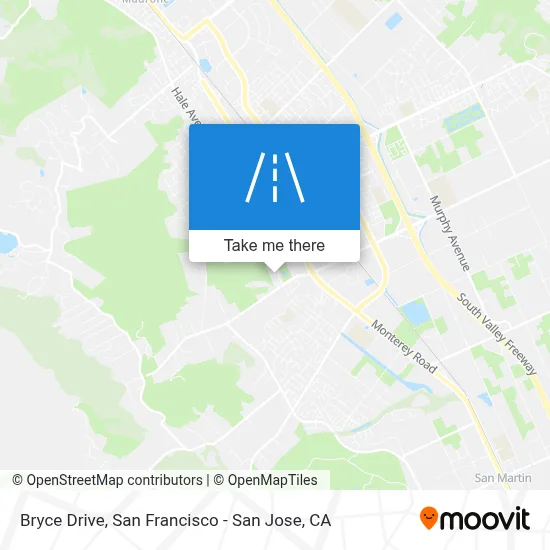 Bryce Drive map