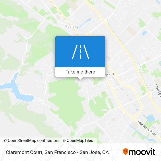 Mapa de Claremont Court