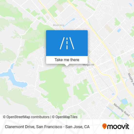 Mapa de Claremont Drive
