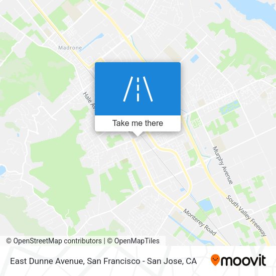 East Dunne Avenue map
