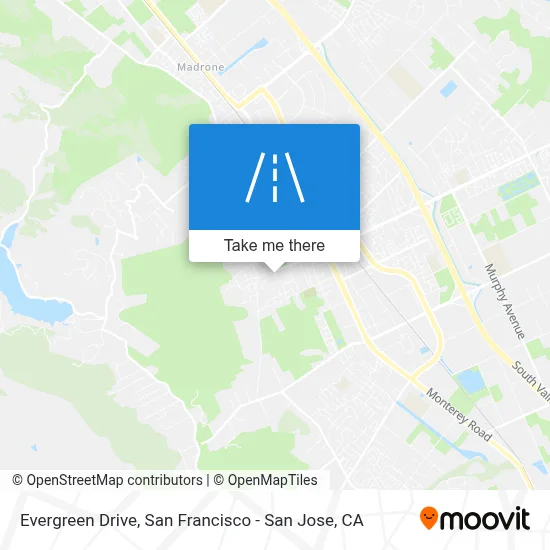 Evergreen Drive map