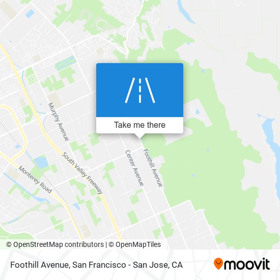 Foothill Avenue map