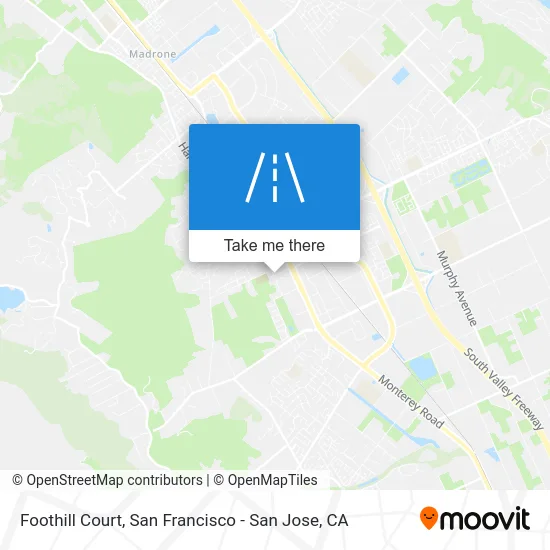 Foothill Court map