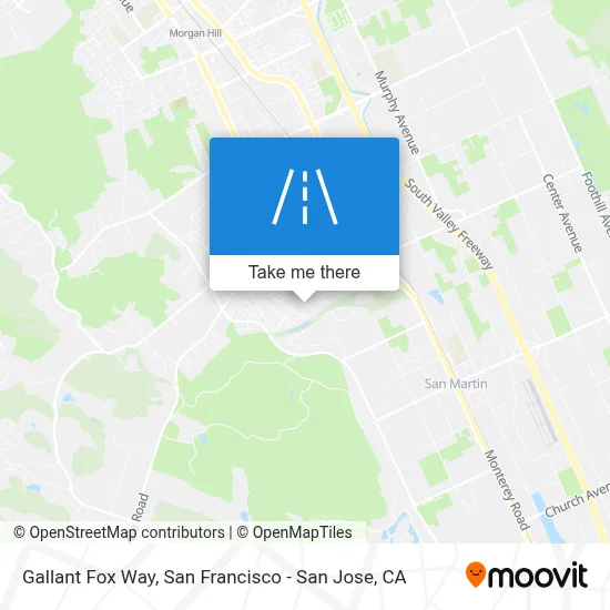 Gallant Fox Way map