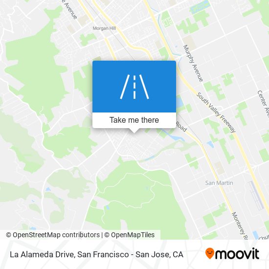 La Alameda Drive map