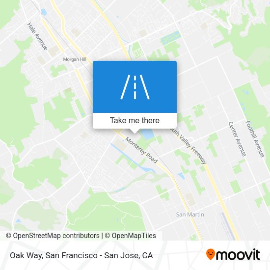 Mapa de Oak Way