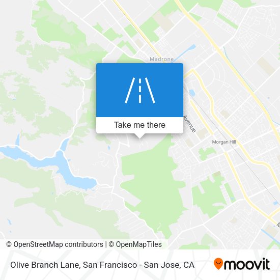Olive Branch Lane map