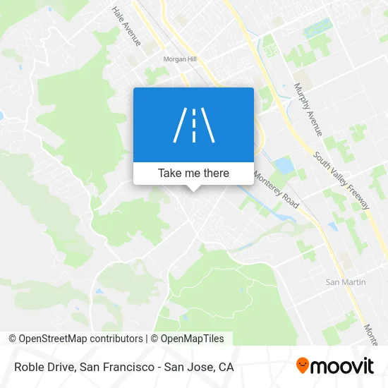 Roble Drive map