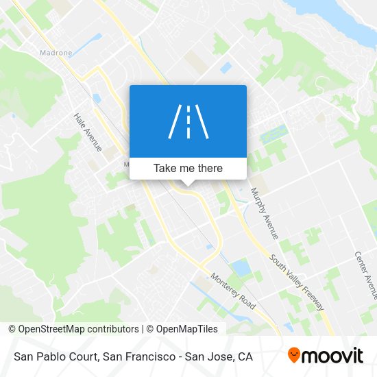 Mapa de San Pablo Court