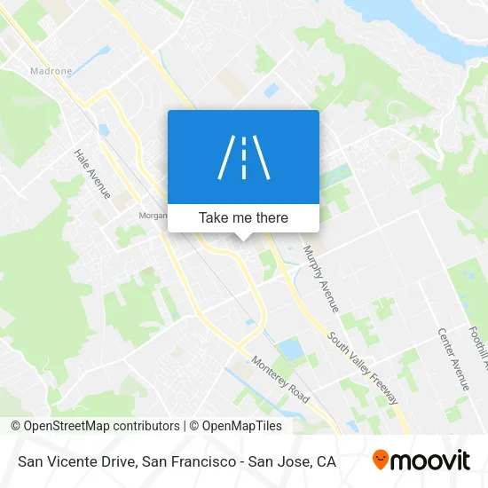 San Vicente Drive map