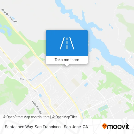 Santa Ines Way map
