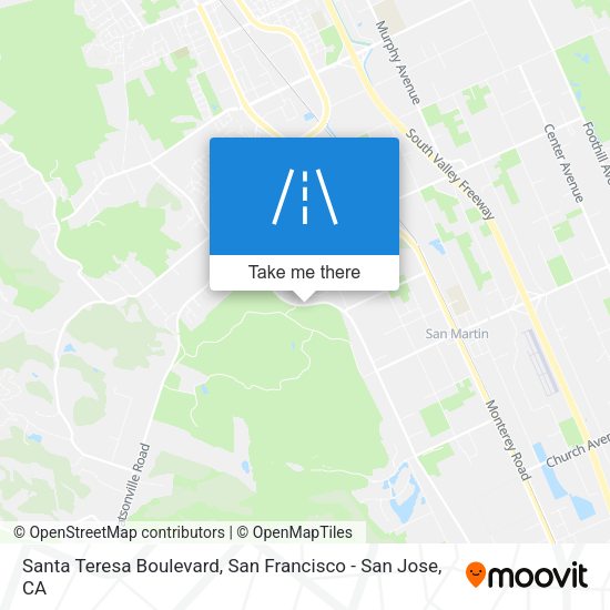 Santa Teresa Boulevard map