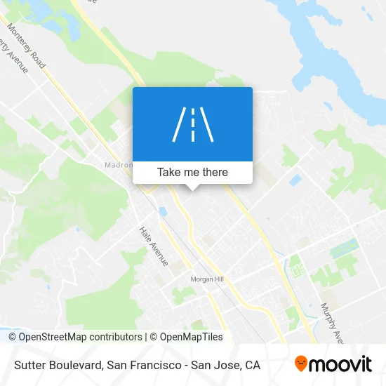 Sutter Boulevard map