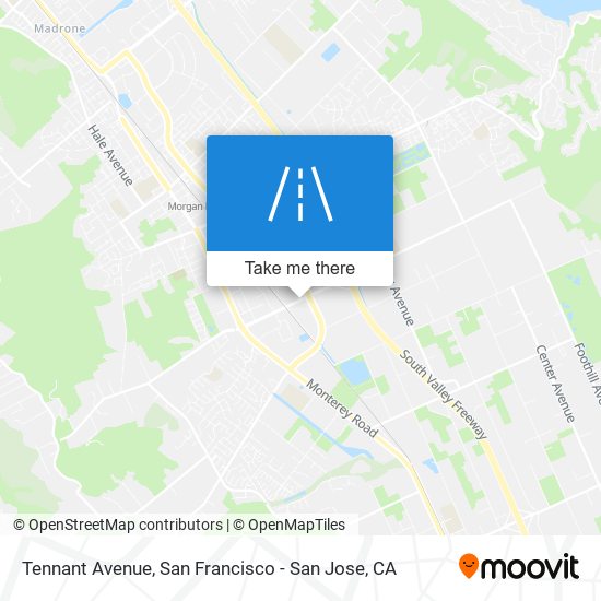 Tennant Avenue map