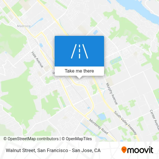 Walnut Street map