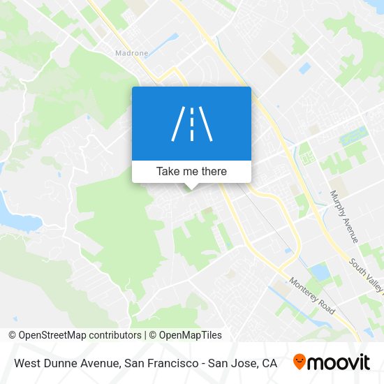 West Dunne Avenue map