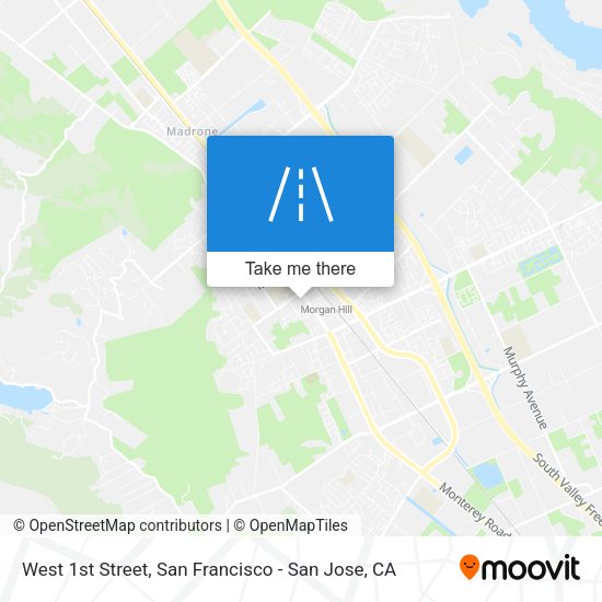 Mapa de West 1st Street