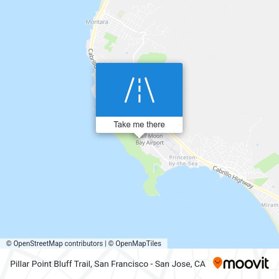 Pillar Point Bluff Trail map