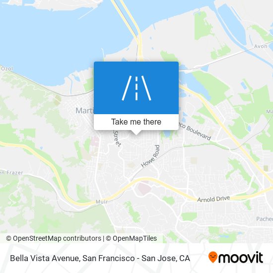 Bella Vista Avenue map