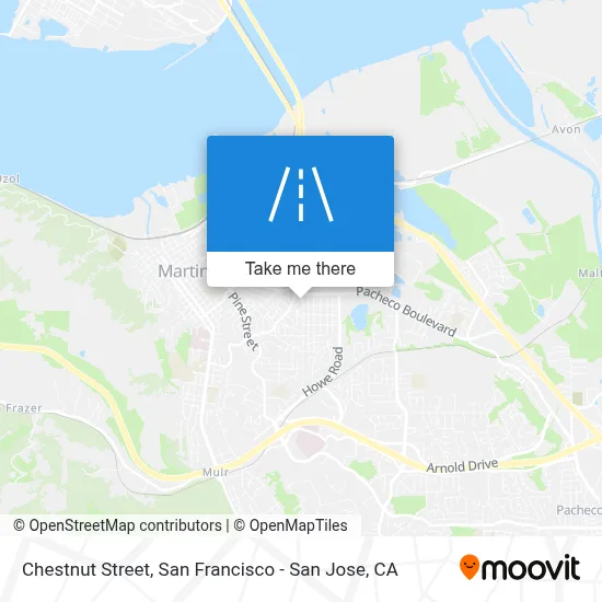 Chestnut Street map