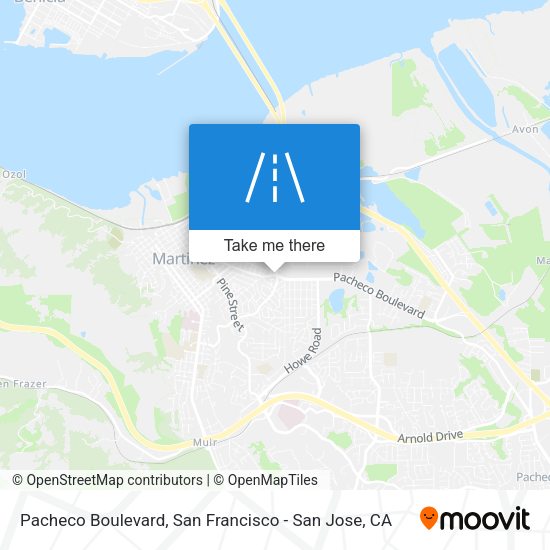 Pacheco Boulevard map