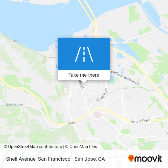 Mapa de Shell Avenue