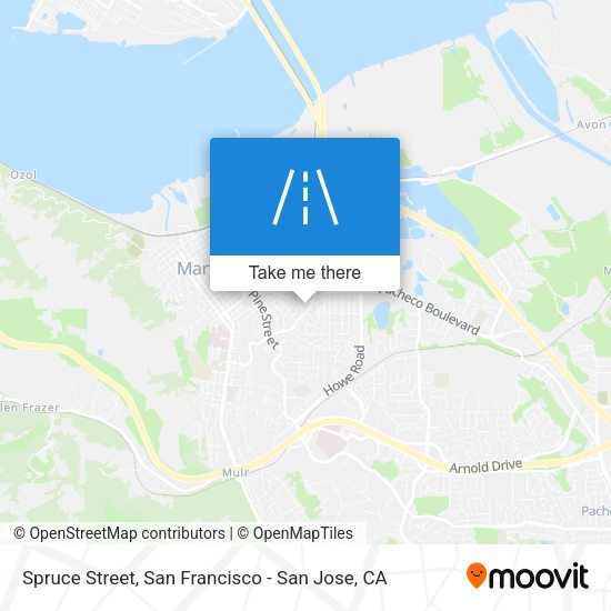 Mapa de Spruce Street