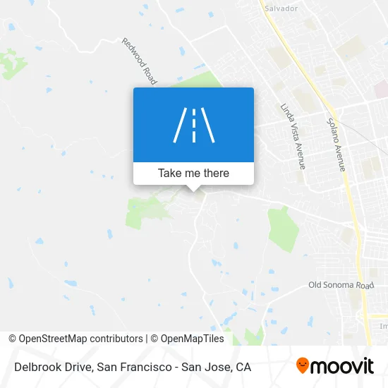Delbrook Drive map