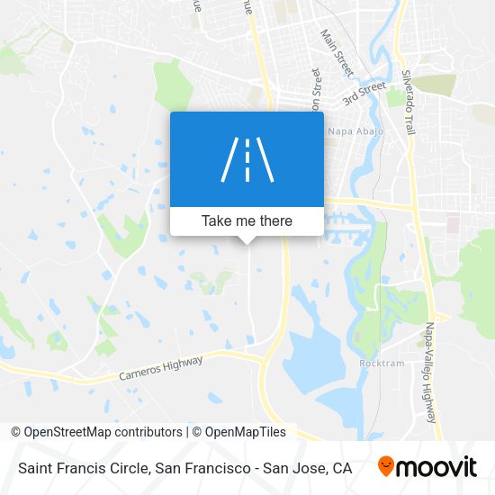Saint Francis Circle map