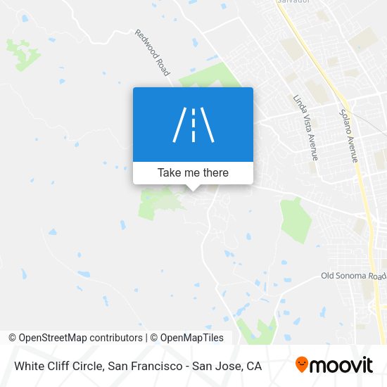 White Cliff Circle map
