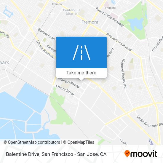 Mapa de Balentine Drive