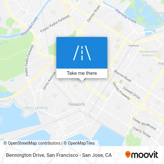 Bennington Drive map