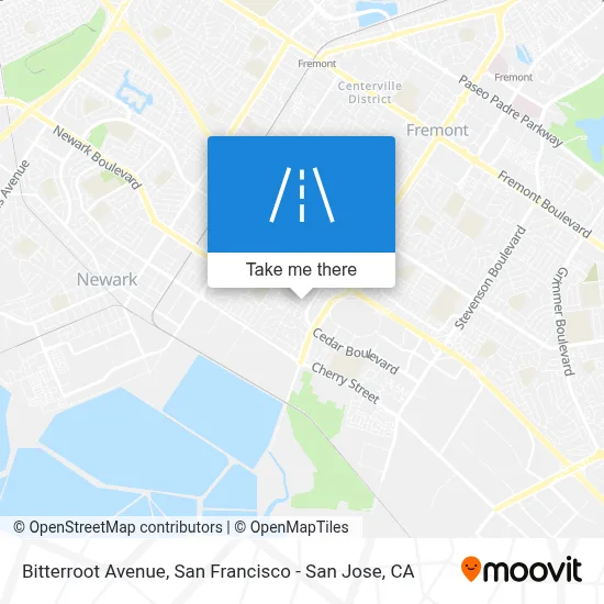 Bitterroot Avenue map