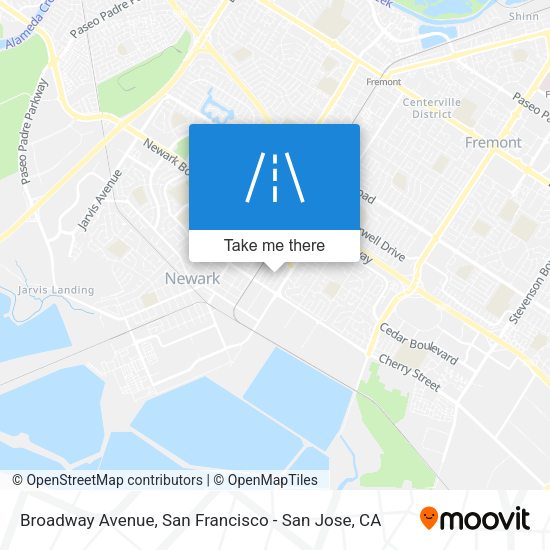 Mapa de Broadway Avenue