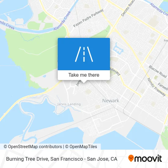 Burning Tree Drive map