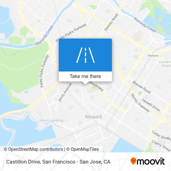 Castillon Drive map