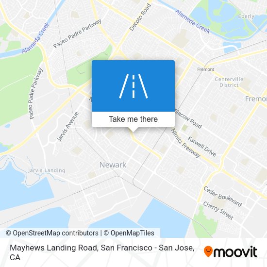 Mayhews Landing Road map