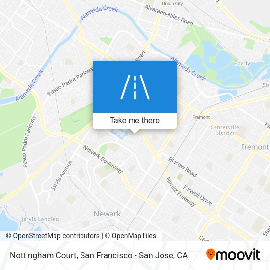 Mapa de Nottingham Court
