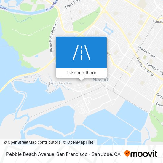 Mapa de Pebble Beach Avenue