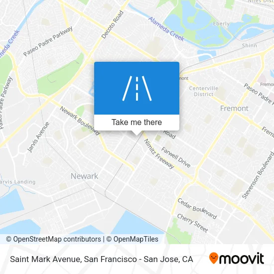 Saint Mark Avenue map